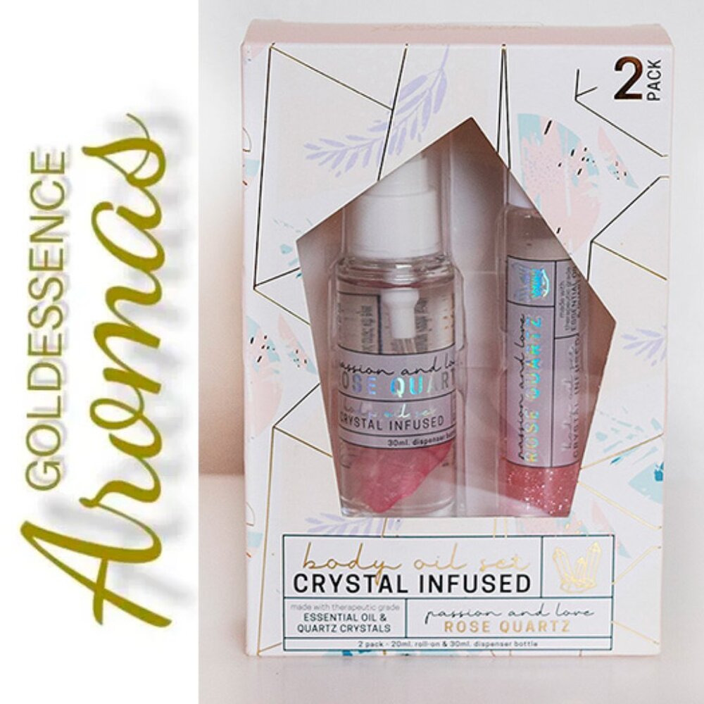 Goldessence Limited Aromas Crystal Infused Body Oil Rose Quartz